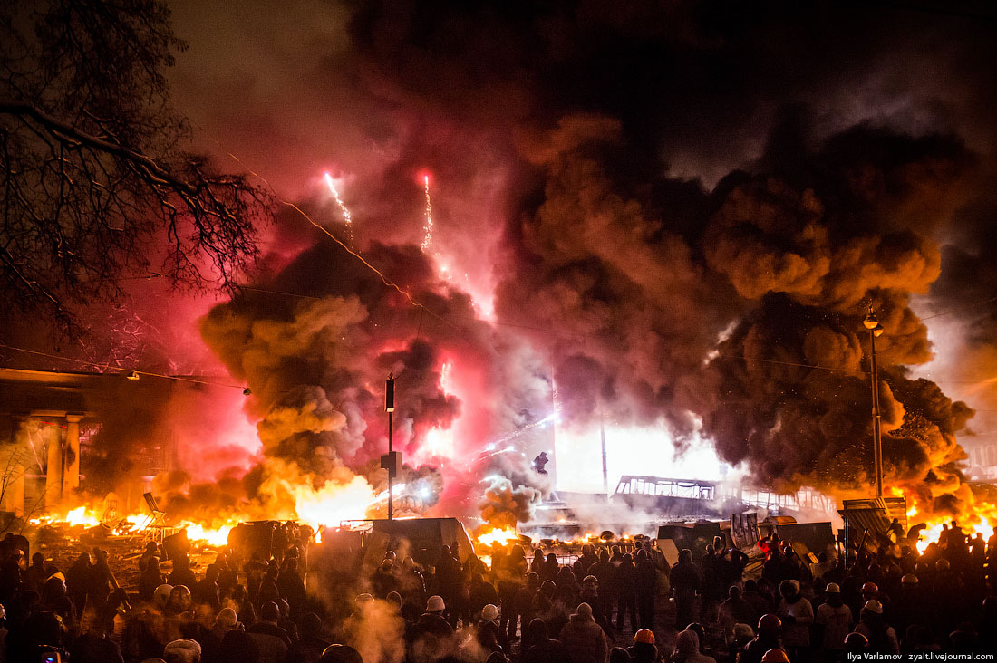 Уличные бои в Киеве 