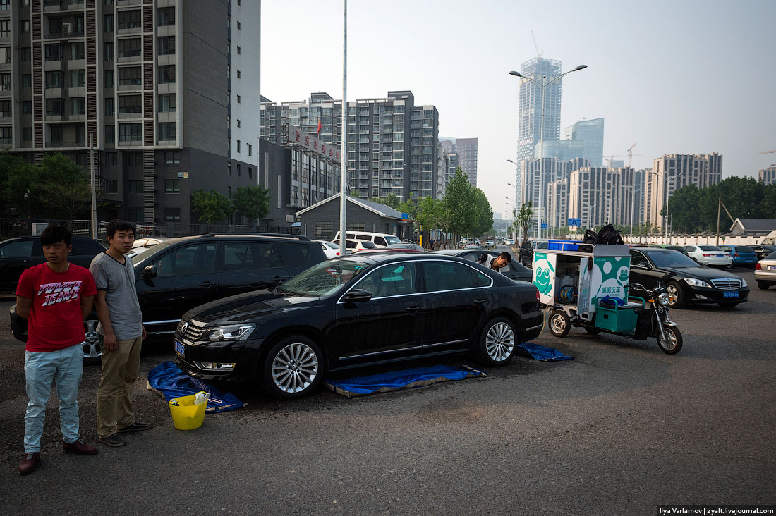 Китайские сенсации: мобильная автомойка 