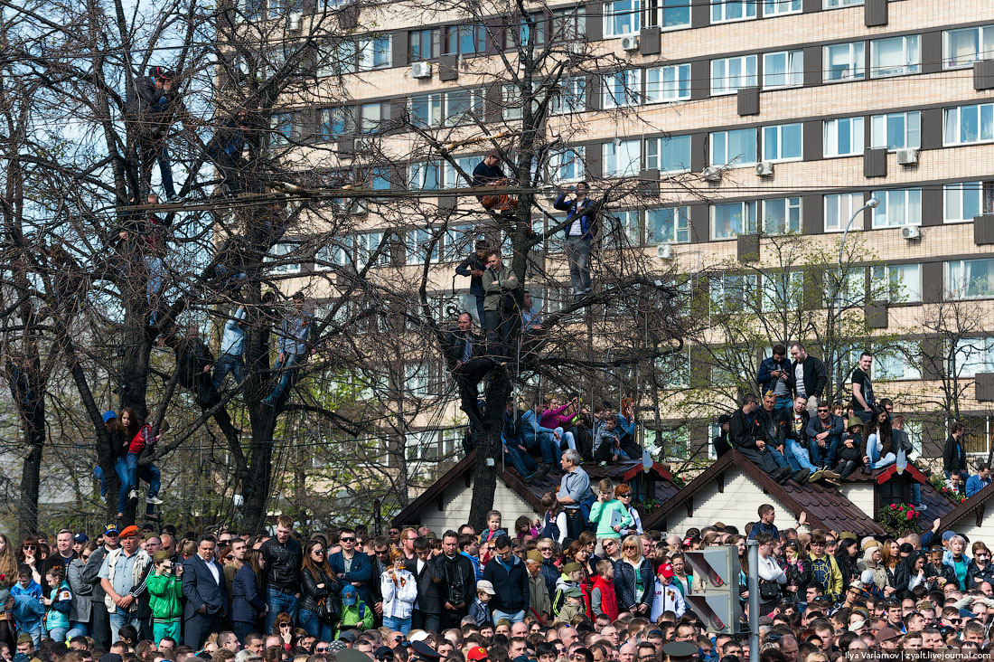 Зрители парада 