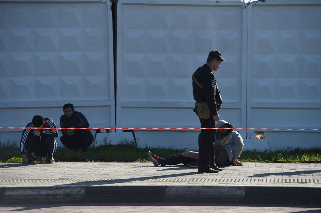 По делу о драке на Хованском кладбище арестован экс-полицейский