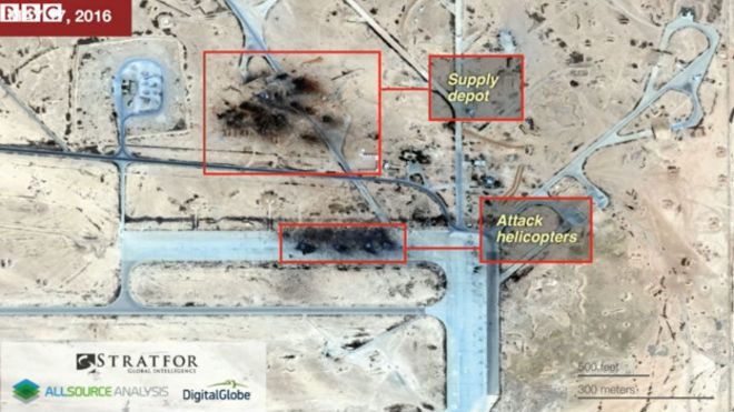 Минобороны РФ объяснило снимки &quot;разрушенной&quot; авиабазы в Сирии