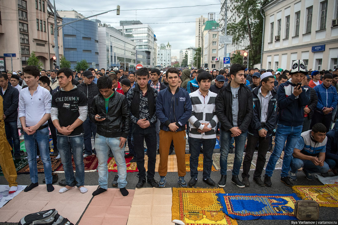 Московские мусульмане отметили окончание Рамадана! 