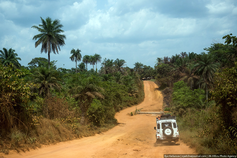 Дорога до границы с Либерией