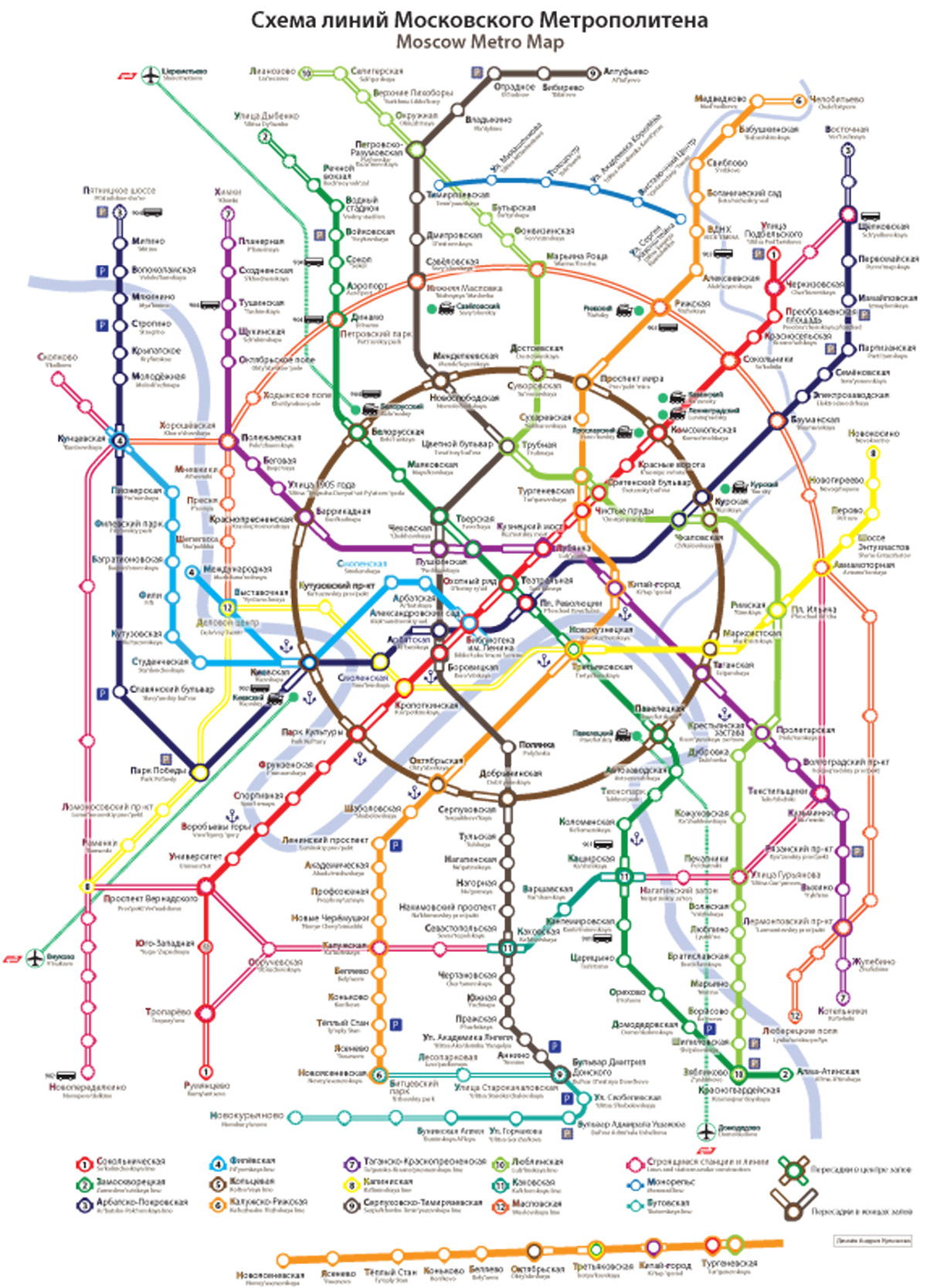 Конкурс на новую схему московского метро. Все работы