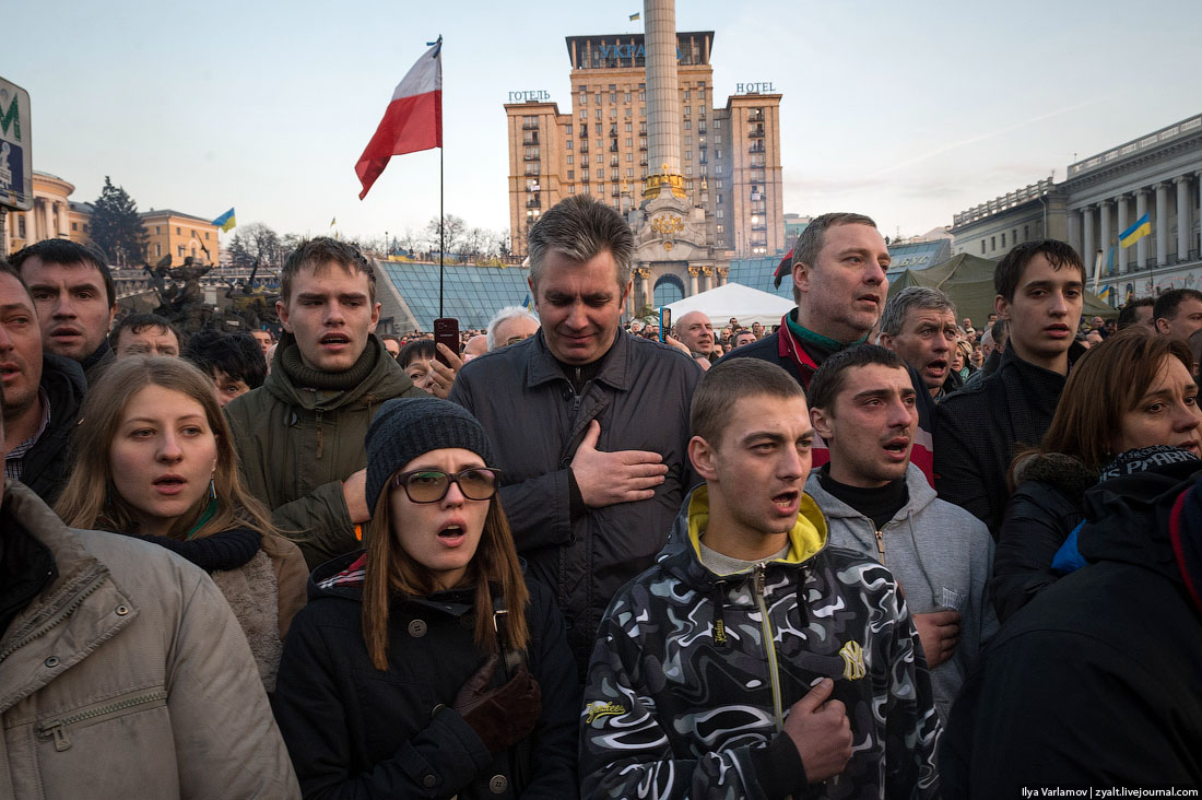 Народ украины сегодня. Русские на Майдане 2014.