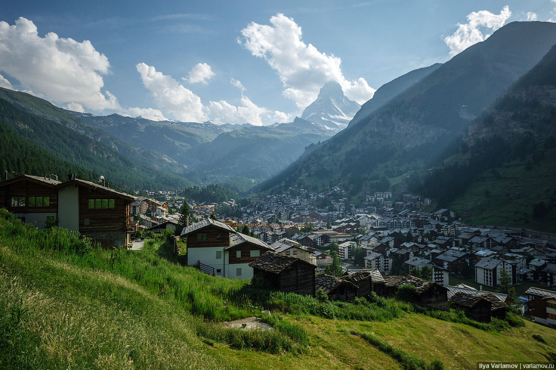 Zermatt Швейцария курорт