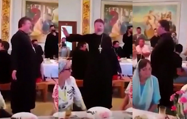 РПЦ выслала из Москвы священника, спевшего "Мурку" на церковной трапезе