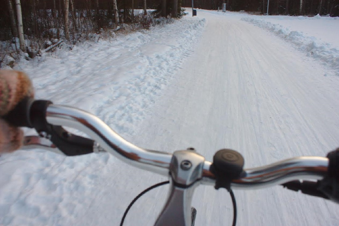 Зимний велосипед в Финляндии зимой, Полуянов, Степан, велосипеде, велосипеда, скользко, совсем, менее, примерно, является, велодвижения, пешком, может, редко, очень, ездящих, дороги, круглый, старше, страшно