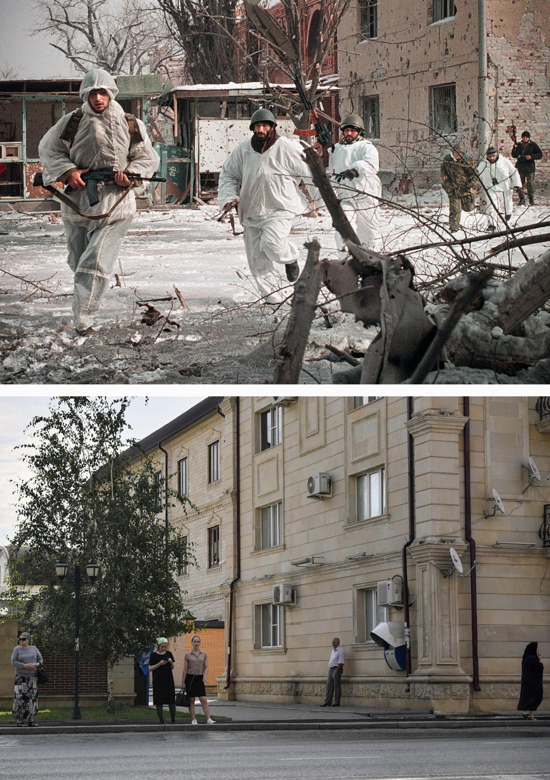 Чечня грозный фото до и после