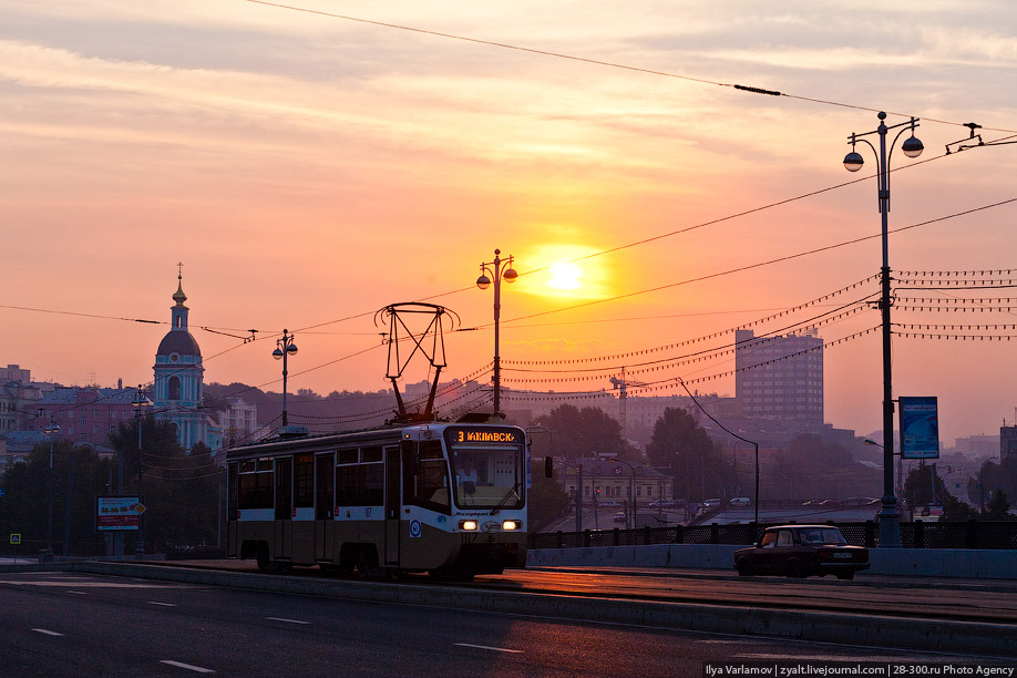 Раннее утро в москве