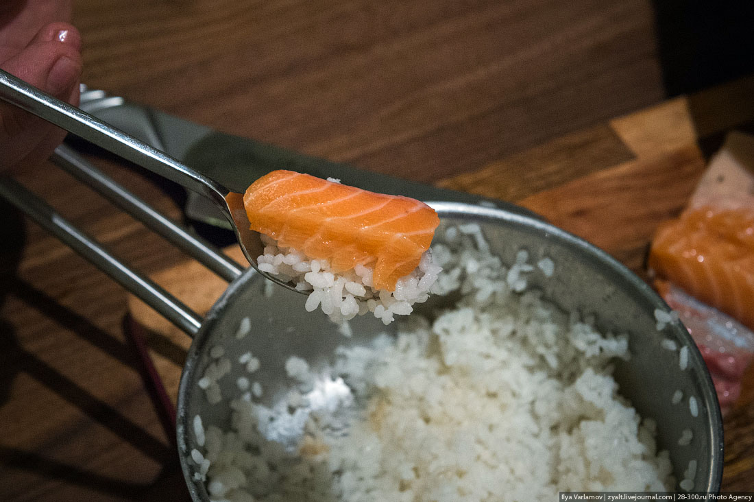 Рис с рыбой и сыром